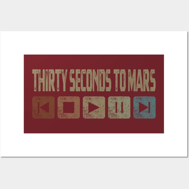 Thirty Seconds To Mars Control Button Wall Art by besomethingelse